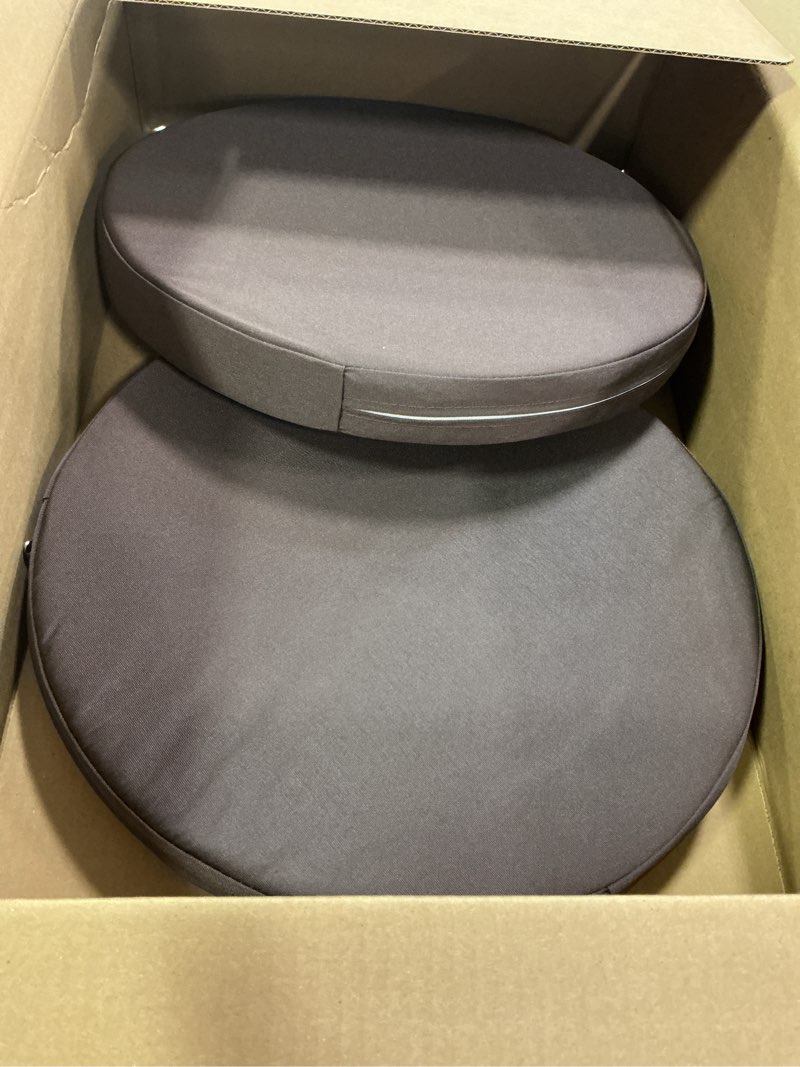 Condition photo showing Good Condition for 2 Pack Sauna Seat Cushions, Waterproof High Resilience Seat Pad for Infrared Sauna, Shower Chair & Spa, Heat Mat Accessories 15.7 Inch(Brown,3" Thick,Round) Brown 3" Thick