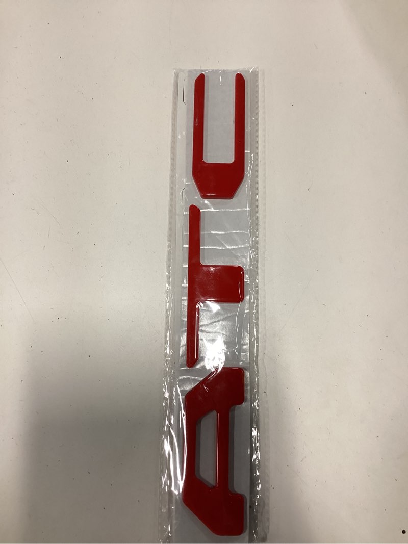 Condition photo showing New/Like New for prime series uv weatherproof vinyl decals precut letter inserts compatible fits tacoma tailgate 2024-2026 (gloss red)
