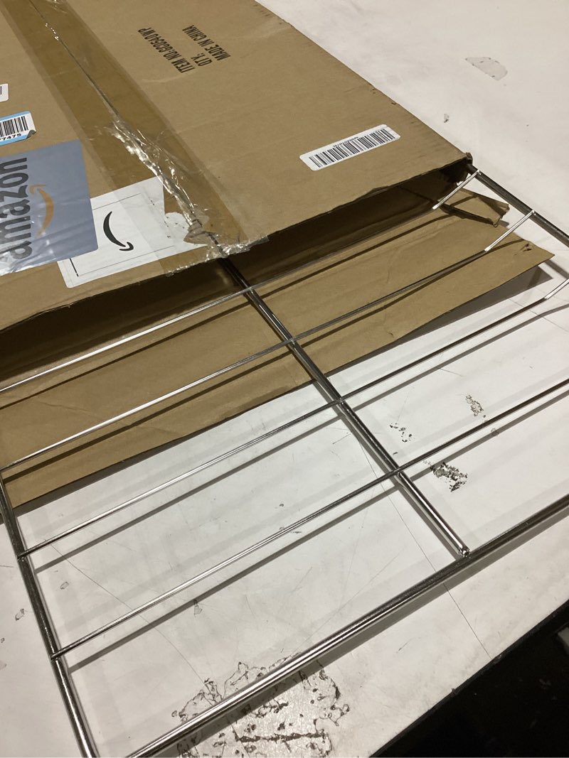 Condition photo showing As Is for w10550642 oven rack stove replacement parts for whirlpool oven rack 304 stainless steel wfg320m0ms rack-flat amana wfg320m0bs3 gas stove wire rack wfg505m0bs3 wpw10550642 rack-oven 1 pcs 25'' x 15'' w10550642 whirlpool rack