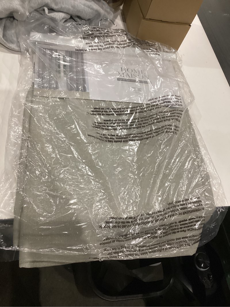 Condition photo showing New/Like New for Duck River Textile Maddie Metallic Specks Blackout Curtain Set White 38"W x 108"L (Pack of 1)