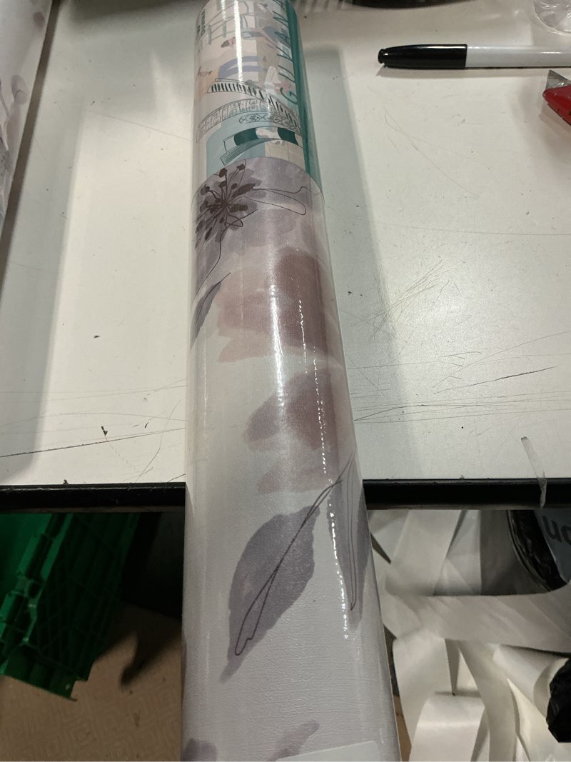 Condition photo showing New/Like New for guvana 17.32"x394" pink wallpaper pink floral peel and stick wallpaper modern self adhesive contact paper vintage waterproof wall paper for bedroom cabinets decorative 17.3" x 394" pink