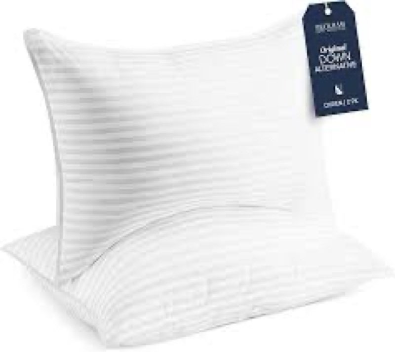 Beckham Hotel Collection Bed Pillows Standard/Queen Size Set of 2 - Original Soft Down Alternative P