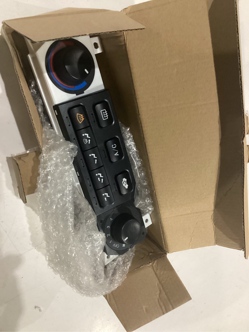 Condition photo showing Good Condition for 599-006 heater climate control panel module, a/c climate control module, with rear window defogger switch, compatible with 1996-2000 chevy suburban tahoe gmc yukon #9378805 15-72547
