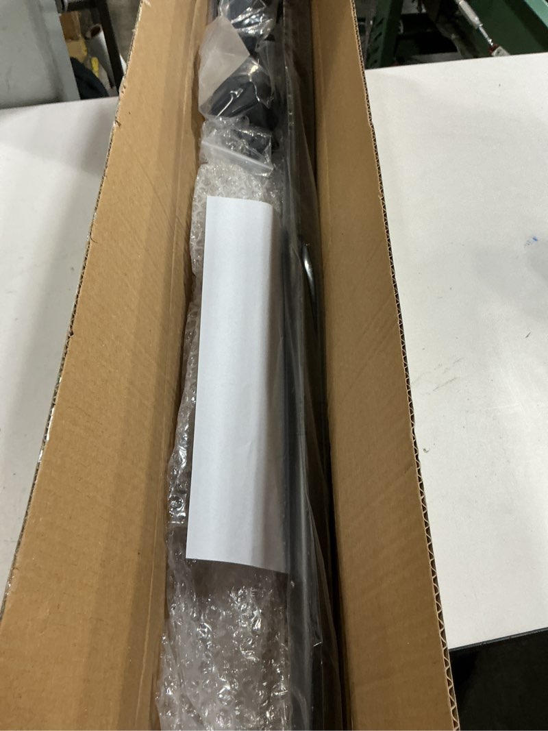 Condition photo showing New/Like New for 2 Pack Closet Rail Hanging Closet Rod Ceiling Clothes Rack Any Angle Hanging Rail Clothes Rod Wall Mount Sloped Ceiling Closet Solutions for Attic Bedroom Under Stairs Storage (Black)