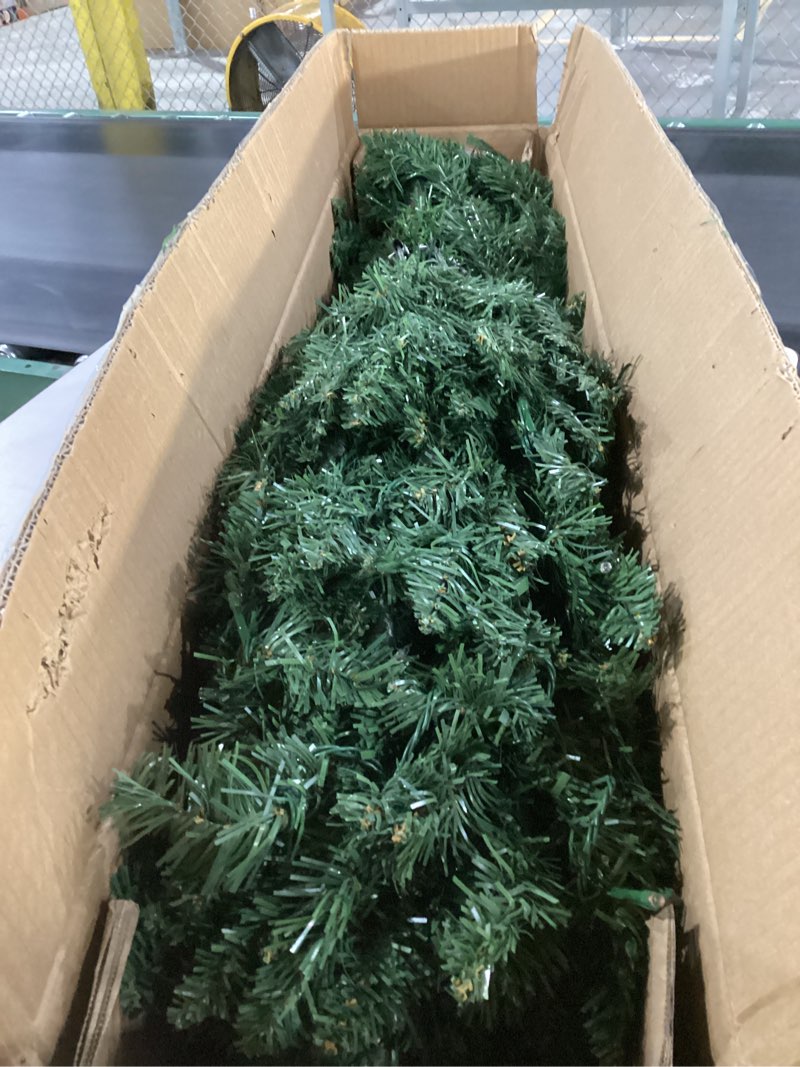 Condition photo showing Good Condition for TURNMEON Dual Color Change 6.5 Ft Prelit Pencil Christmas Tree 8 Modes Timer Warm White & Multicolor Lights 826 Thick Branch Artificial Slim Xmas Tree Christmas Decorations Indoor Outdoor Home Holiday Spruce Green-warm White Change Multicolor-8 Modes