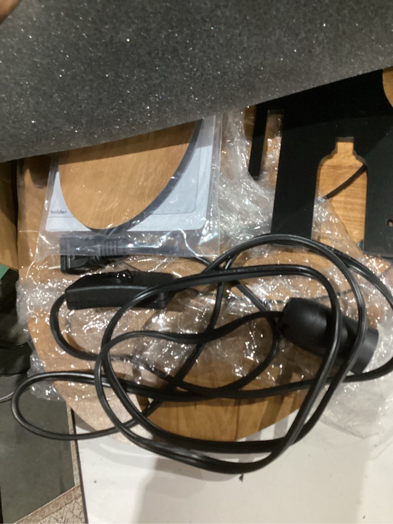 Condition photo showing Good Condition for eigen table lamp for bedroom - wooden lamps for living room, hand made bedside lamps for nightstand with e12 socket