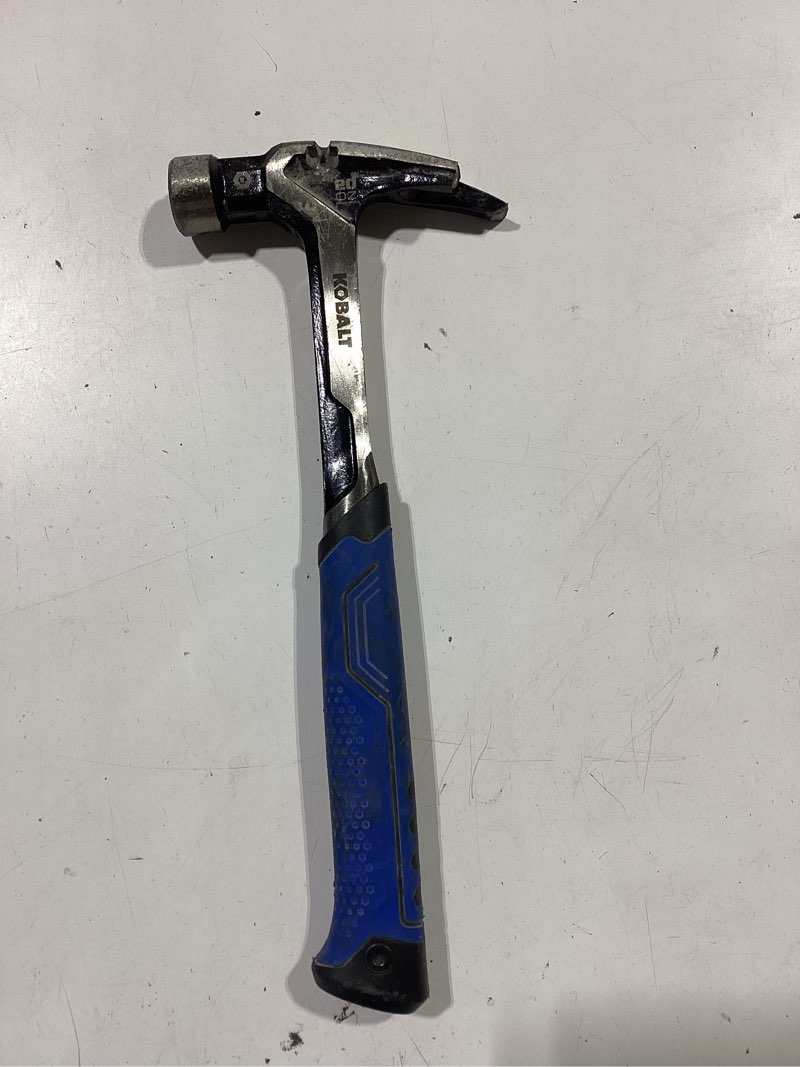 Condition photo showing As Is for kobalt 20 -oz steel handle rip claw hammer