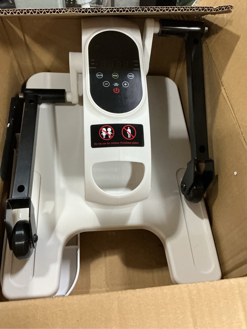 Condition photo showing Good Condition for Under Desk Elliptical Exercise Machine, Electric Ellipse Leg Exerciser as Seen on TV, 15 Speeds Foot Exerciser While Sitting for Seniors, Portable Seated Pedal Exerciser for Home Office