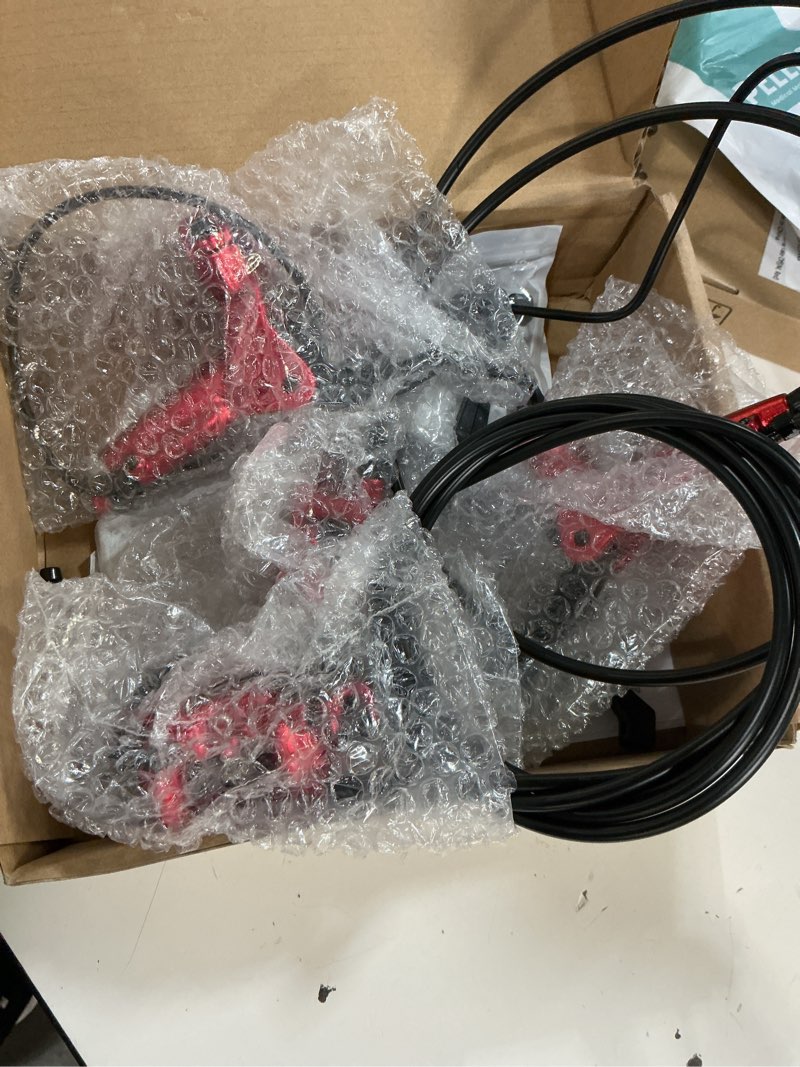 Condition photo showing Good Condition for z00m hb876e 2-pin 4-pistons e-bike electric power-off hydraulic brake set, pre-bled with mineral oil brakes kit for ebike, mountain bike, road bike zoom 180mm-red