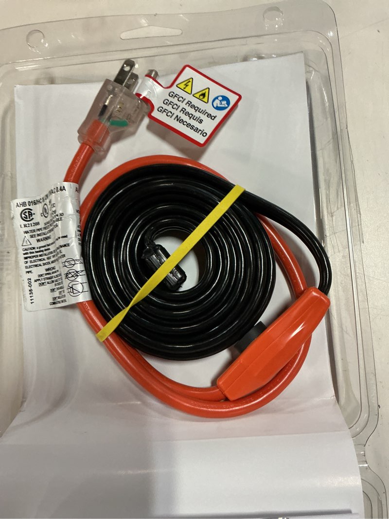 Condition photo showing Good Condition for frost king hc6a automatic electric heat kit heating cables, 6 feet, black 6-feet kit