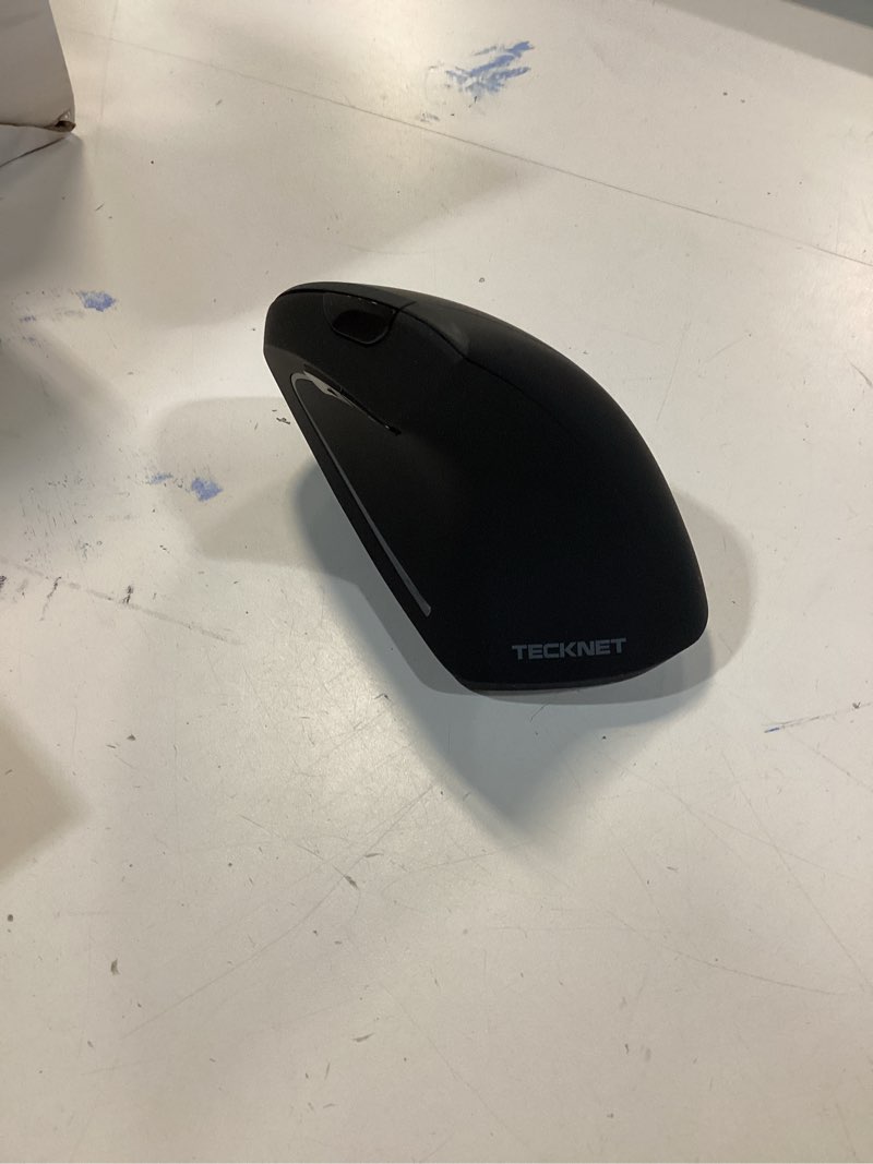 Condition photo showing As Is for TECKNET Ergonomic Mouse, Wireless Bluetooth Vertical Mouse, 4800 DPI Optical Tracking, 6 Adjustable DPI, Quiet Clicks, 2.4GHz with USB A Receiver, 12 Months Battery, 6 Buttons, Wide Compatibility Black