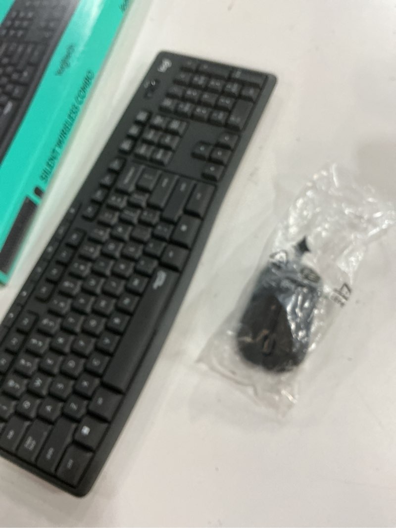 Condition photo showing As Is for Logitech MK295 Wireless Mouse & Keyboard Combo with SilentTouch Technology, Full Numpad, Advanced Op (missing usb chip)