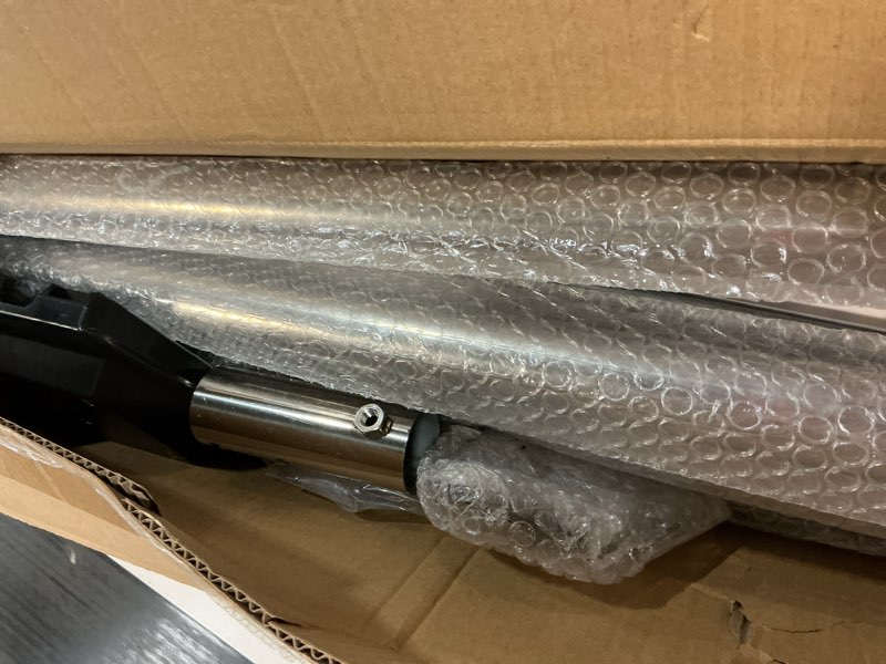 Condition photo showing Good Condition for starlink gen 3 pole mount kit, ybervont 10ft starlink ground pole mount gen 3, features 1.5'' diameter stainless steel pole with no-dig spiral ground anchor, starlink mounting kit gen 3 pipe adapter 5-section with ground anchor