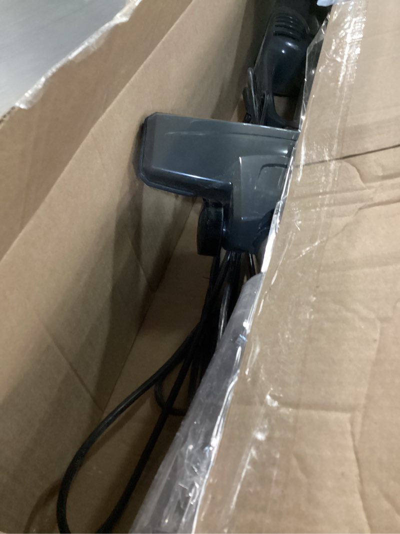 Condition photo showing As Is for Amazon Basics 2-in-1 Corded Stick Vacuum Cleaner, Convertible to Handheld, Lightweight (3.9 LBS), with Washable Filter, Crevice Tools, 0.5L Dust Cup, 19.7-Ft Cord, 300W, Black Vacuum Cleaner Only