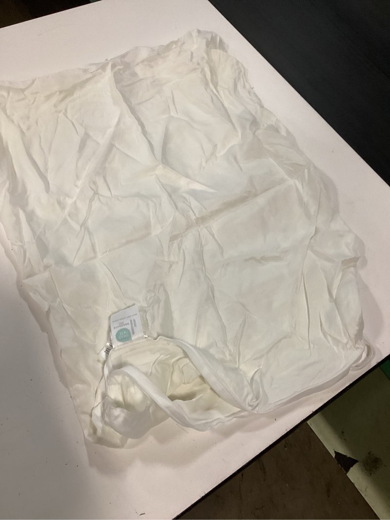 Condition photo showing As Is for 100% mulberry silk pillowcase, standard, white
