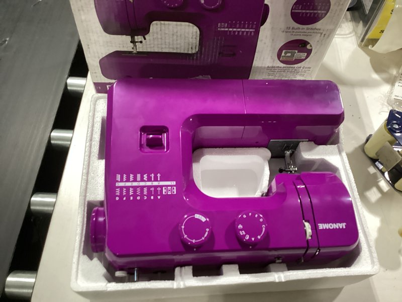 Condition photo showing Good Condition for janome 001majesty purple majesty easy-to-use sewing machine lilac