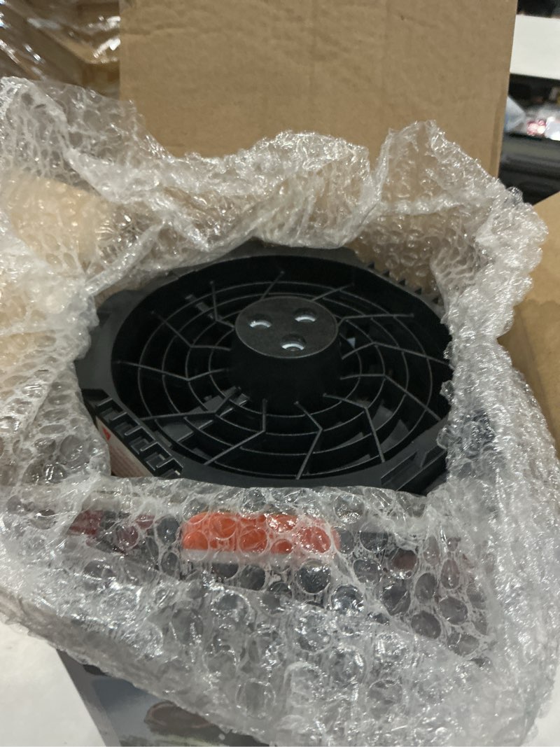 Condition photo showing Good Condition for 2026 new portable misting fan with 30000mah rechargeable battery, 120° auto oscillating battery powered fan, 4 speeds spray fan with led ambient light for camping, patio, outdoor, travel (black)