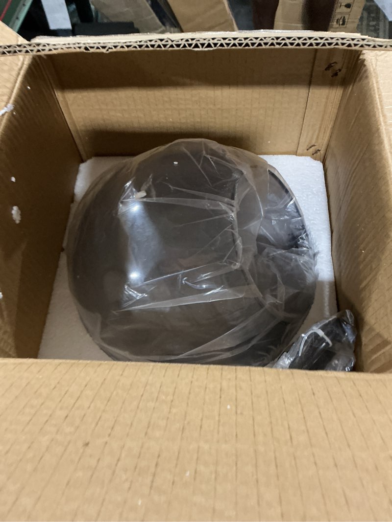 Condition photo showing Good Condition for glass pendant lighting for kitchen island, bigmaii industrial style smoke grey orb hanging pendant light 1 head globe single light in black finish, 10"