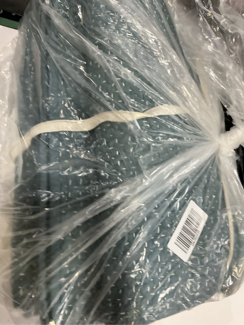 Condition photo showing Good Condition for organic cotton hand stitched quilt, king/cal king, ocean