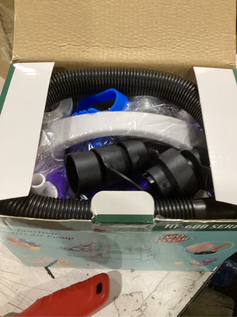 Condition photo showing Good Condition for 3-in-1 electric balloon pump, portable electric air pump for all balloons inflatables dual nozzle balloon blower machine for latex 260q foil balloons 110v ac inflator deflator for inflatable pool bed