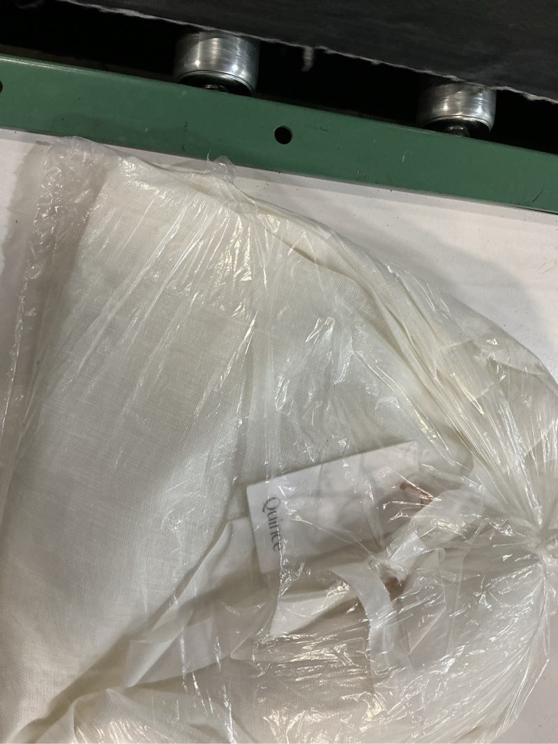 Condition photo showing Good Condition for quince european linen sheer curtain set (set of 2), 48x84, white
