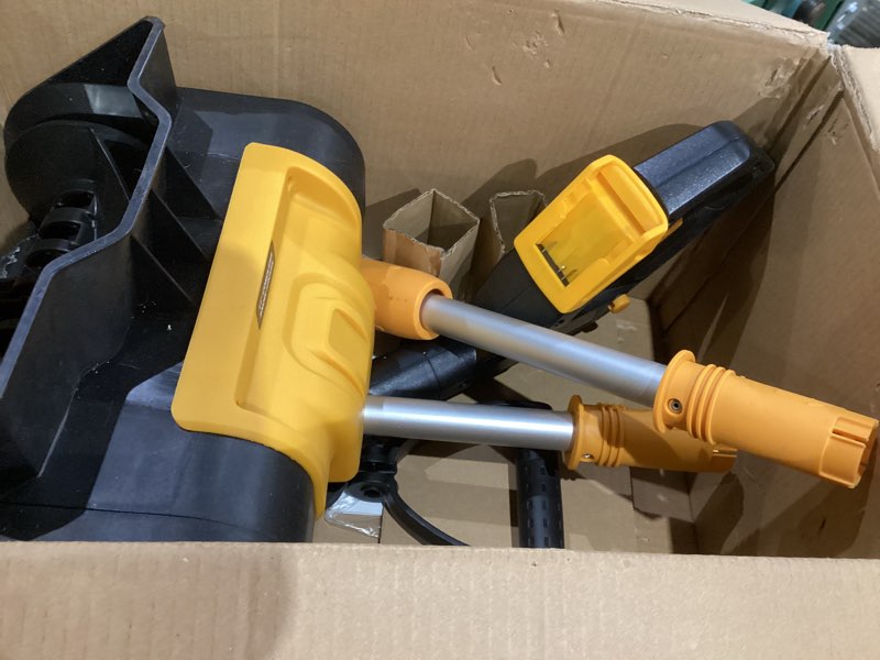 Condition photo showing Good Condition for Cordless Snow Shovel Compatible with DeWalt 20V MAX Battery (Tool Only), 11" Lightweight Electric Snow Blower with 20FT Max Throw & Adjustable Handle, Snow Thrower for Driveway, Deck, Patio & Steps Black+Yellow