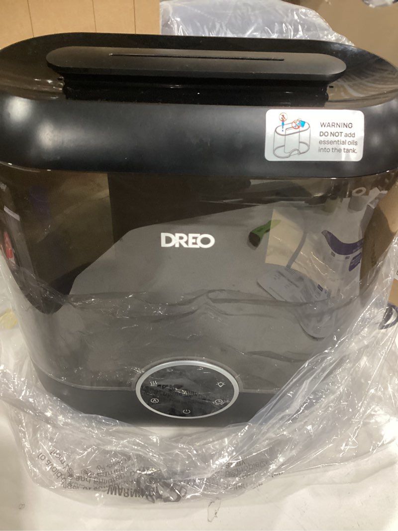 Condition photo showing Good Condition for DREO Smart Humidifiers for Bedroom, 6L Top Fill Supersized Cool Mist Humidifier for Large Room, 60 Hour Runtime, Quiet Ultrasonic Humidifier for Plants, Baby, Indoor, Home, Night Light, Black