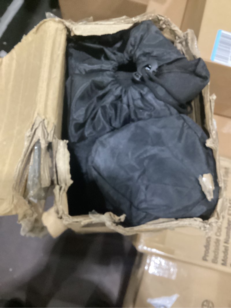 Condition photo showing Good Condition for songmics 2 pack breathable camping chairs, 330 lb capacity foldable outdoor chairs, high back, adjustable armrests & cup holder, for sports garden backyard, ink black ugcb028b02 black 2pc (20.3"d x 34"w x 38.2"h)