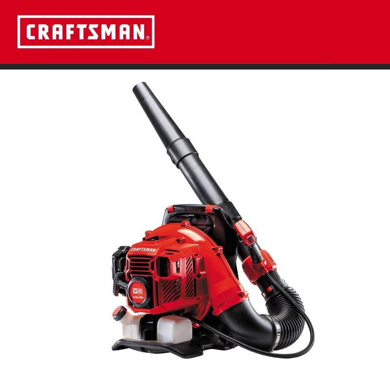 Craftsman Bp510 51-cc 2-Cycle 600-CFM 220-MPH Gas Backpack leaf blower 