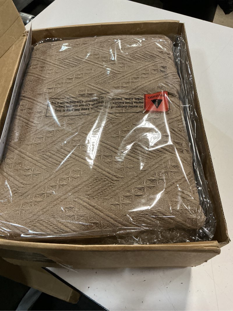 Condition photo showing Good Condition for homerilla sectional couch covers for sectional sofa l shaped sofa cover blanket 2 pieces l shape furniture protector for pets dogs (taupe, x-large) taupe x-large