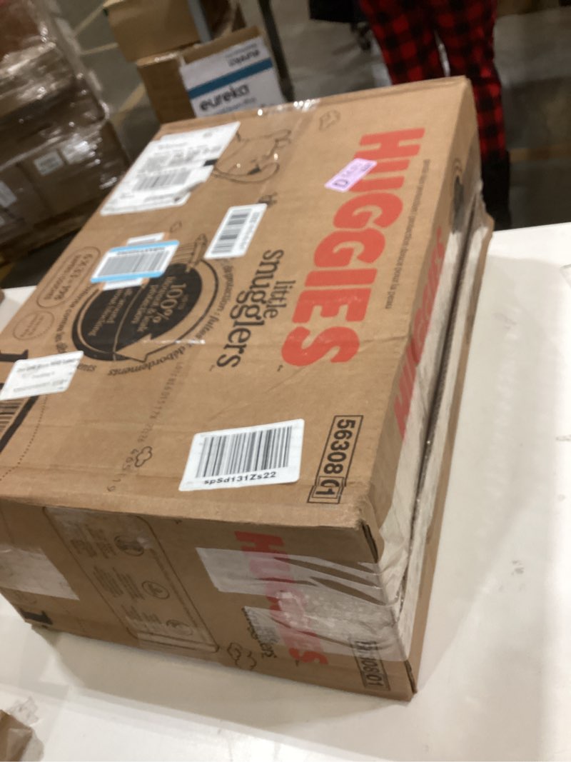 Condition photo showing As Is for Huggies Size 1 Diapers, Little Snugglers Diapers, Size 1 (8-14 lbs), 198 Count (6 Packs of 33), Packaging May Vary Size 1 198