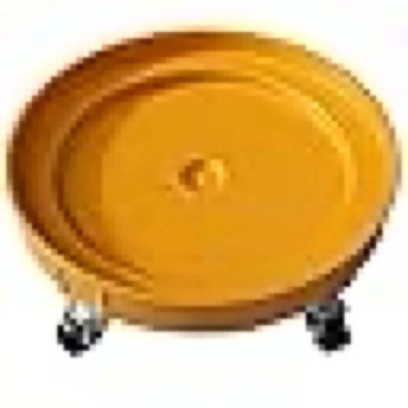 elafros 30 gallon and 55 gallon heavy duty plastic drum dolly – durable plastic drum cart 900 lb. capacity- barrel dolly with 5 swivel casters wheel,yellow