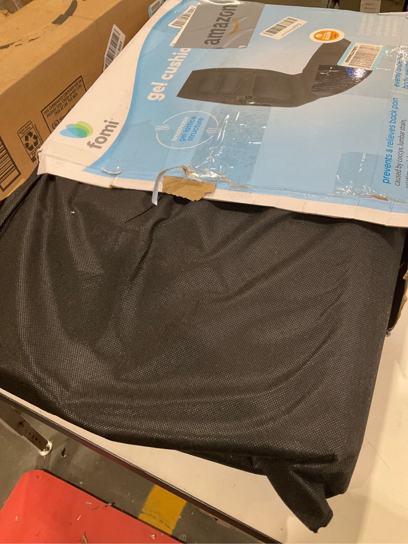 Condition photo showing Good Condition for fomi premium gel cushion and firm back support | seat cushion pad and upper lower thoracic and lumbar pillow for car, office chair | pressure sore, coccyx pain relief | posture aid (grid gel) back - 19"
