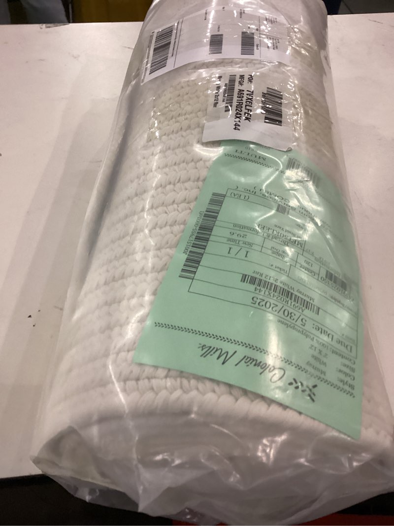 Condition photo showing New/Like New for Colonial Mills Murray - White 2' x 12'