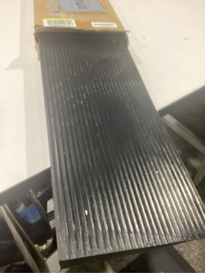Condition photo showing New/Like New for 1.5'' rise threshold ramp for doorways, 2204 lbs capacity rubber threshold ramp, non-slip driveway curb ramps handicap ramp for wheelchair scooter stroller, cuttable & adjustable size