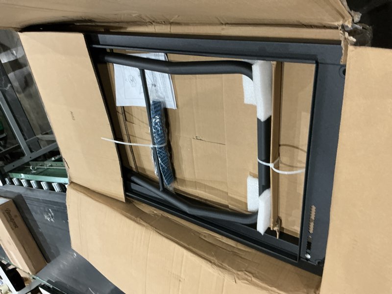 Condition photo showing Good Condition for commercial folding chair cart, heavy-duty steel storage & transport dolly for plastic, resin & wood chairs vertical