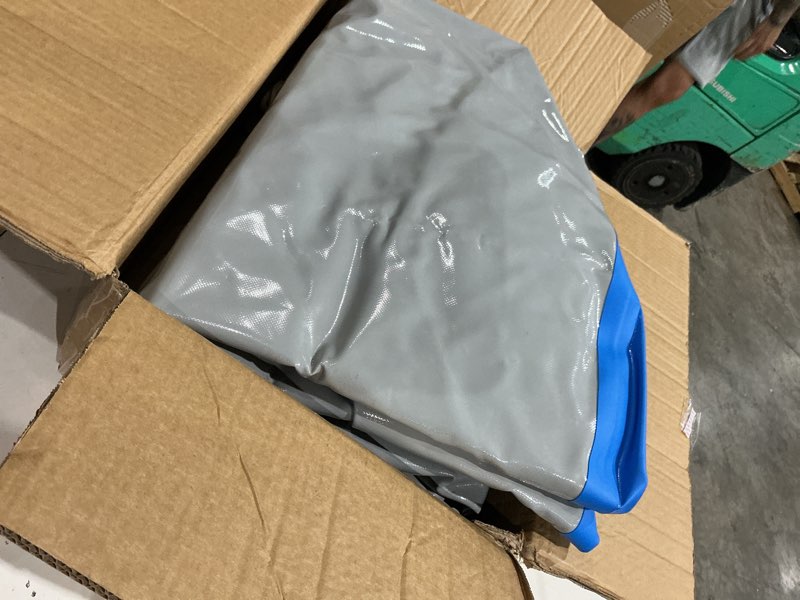 Condition photo showing As Is for inflatable boat fender for docking