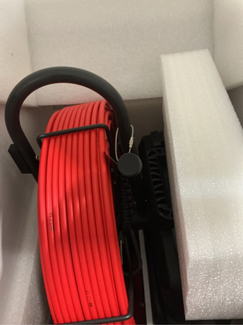 Condition photo showing New/Like New for HBUDS Sewer Camera with 512Hz Sonde, Self Leveling 200ft Drain Camera with Meter Counter, 7mm Cable,