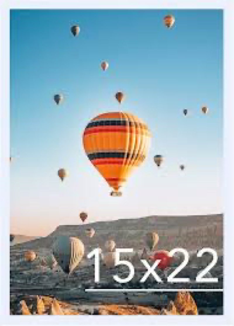 15x22 Picture Frame White for Poster Photo Picture, Horizontal and Vertical Formats for Wall Hanging, 15 x 22 Wall Gallery Poster Photo Frame for 15 by 22 Photos Posters, White