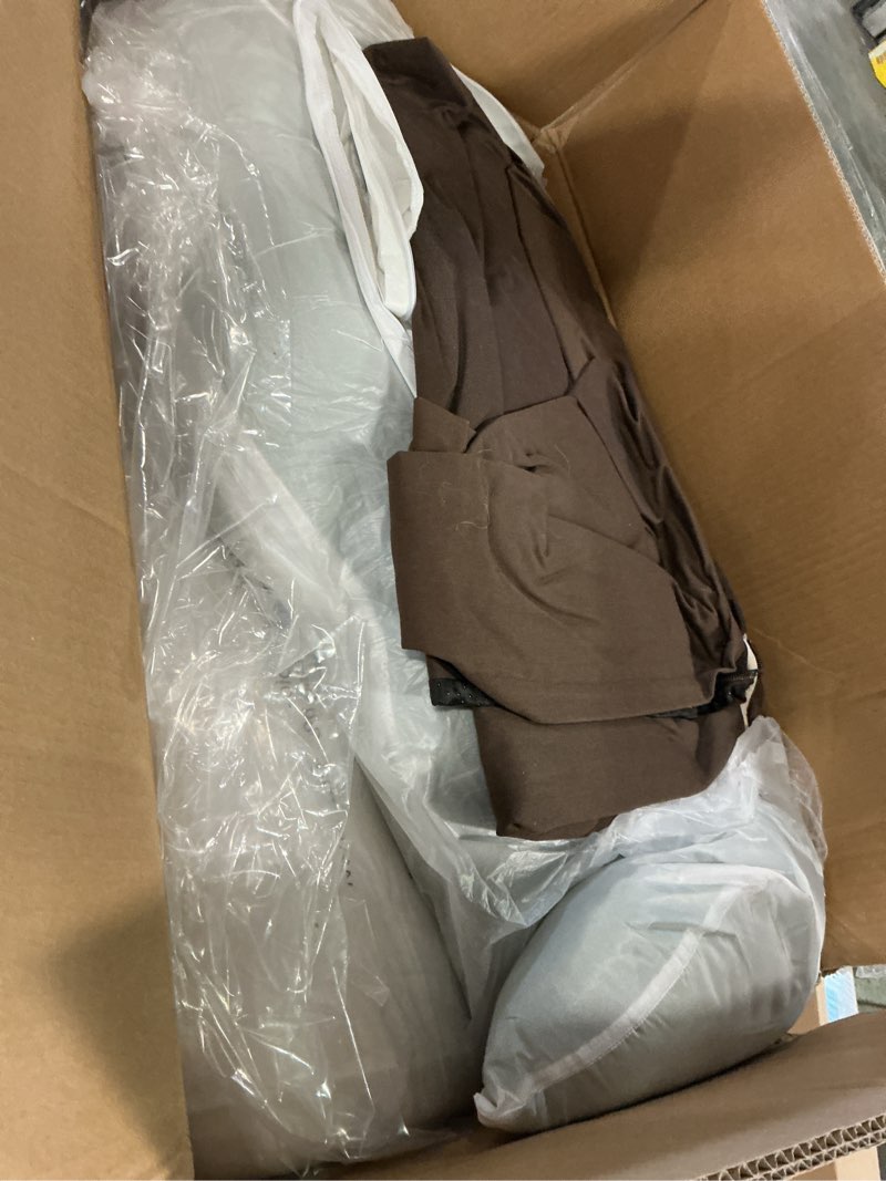 Condition photo showing As Is for PetFusion Ultimate Dog Bed, Orthopedic Memory Foam, Multiple Sizes and Colors, Medium Firmness Pillow, Waterproof Liner, YKK Zippers, Breathable 35% Cotton Cover Large (36x28") Brown