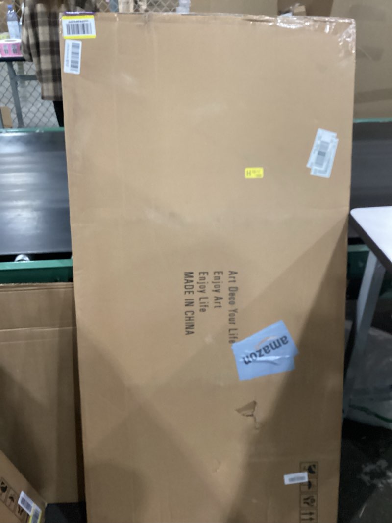 Condition photo showing New/Like New for Mountain canvas wall hanging, 58” x 29”