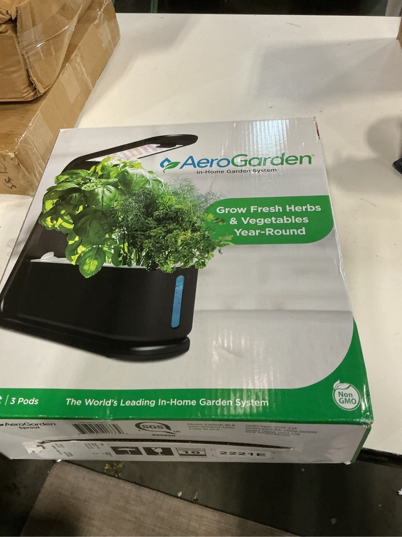 Condition photo showing New/Like New for AeroGarden Sprout - Indoor Garden with LED Grow Light, Black