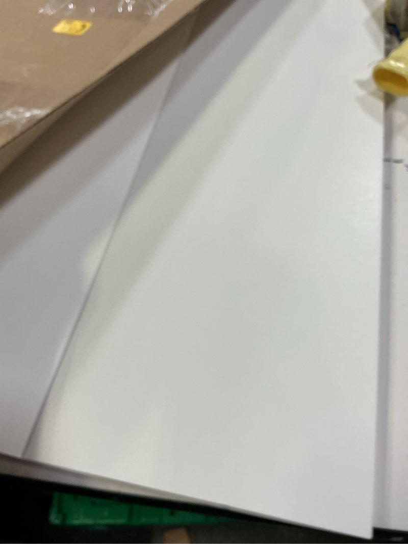 Condition photo showing New/Like New for 2 pack trifold poster board 36" x 24", white corrugated project boards for science fairs, school projects, event displays