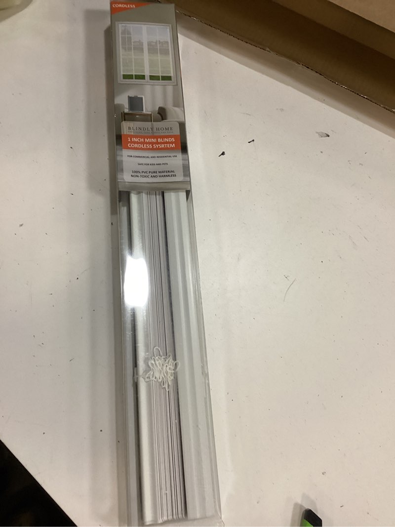 blindly home cordless light filtering 1" vinyl mini blinds for windows,horizontal window blinds for 