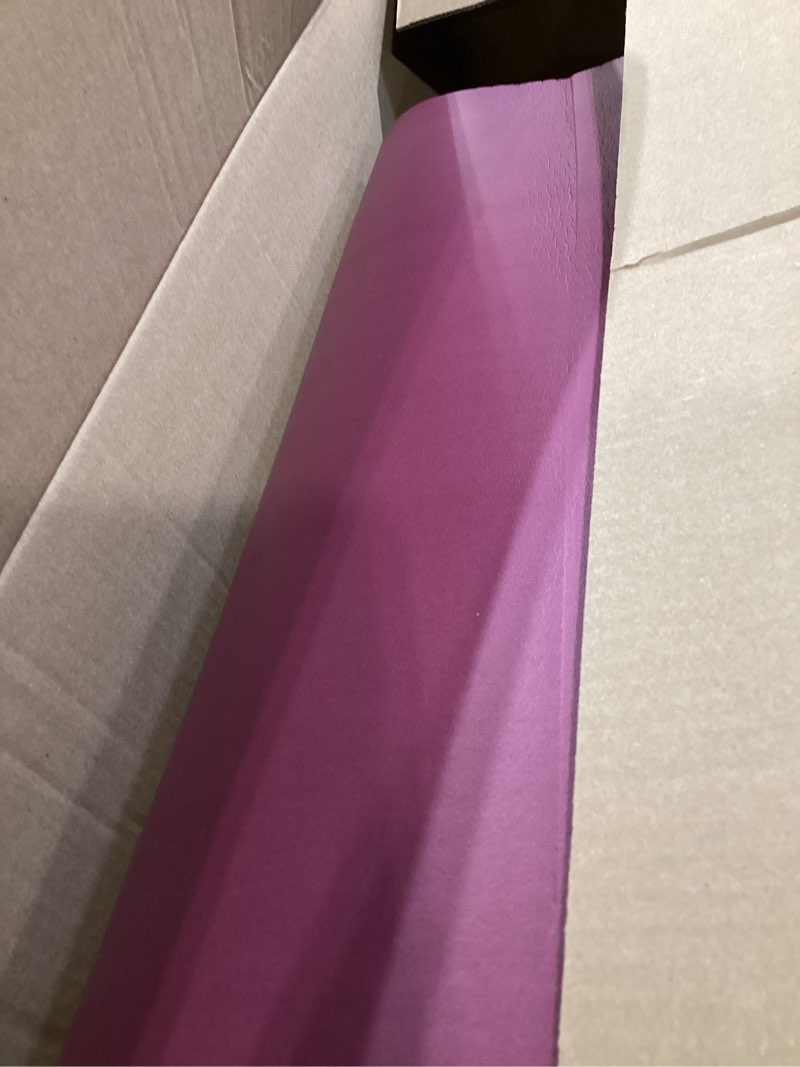 Condition photo showing Good Condition for retrospec solana yoga mat thick 1/2in non-slip workout mat with nylon strap - 72x24in exercise mat for pilates, stretching & fitness - bpa free, easy clean boysenberry 1/2 inch