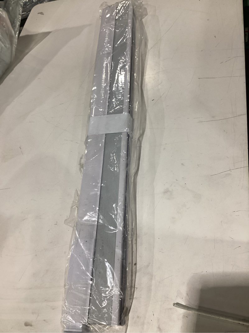 Condition photo showing As Is for *similar to stock* lazblinds cordless cellular shades, light filtering honeycomb shades for home, thermal insulation noise reduction blinds for windows, 24'' w x 64'' h, grey light filtering-grey 24'' w × 64'' h
