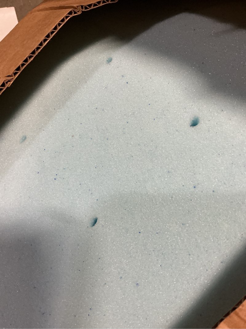 Condition photo showing Good Condition for egohome 3 inch queen memory foam mattress topper, cooling gel infused & pressure relieving pad in a box, dorm room essentials, certipur certified, blue