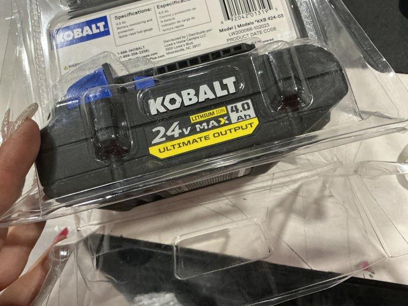 Condition photo showing Good Condition for kobalt ultimate output 24-v lithium battery (4 ah)