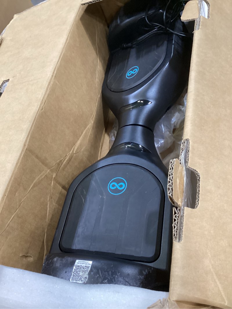 Condition photo showing As Is for gyroor self balancing scooter new g13 all terrain balancing scooter with led lights, self balancing off road with bluetooth for kids ages 6-12 and adults-black