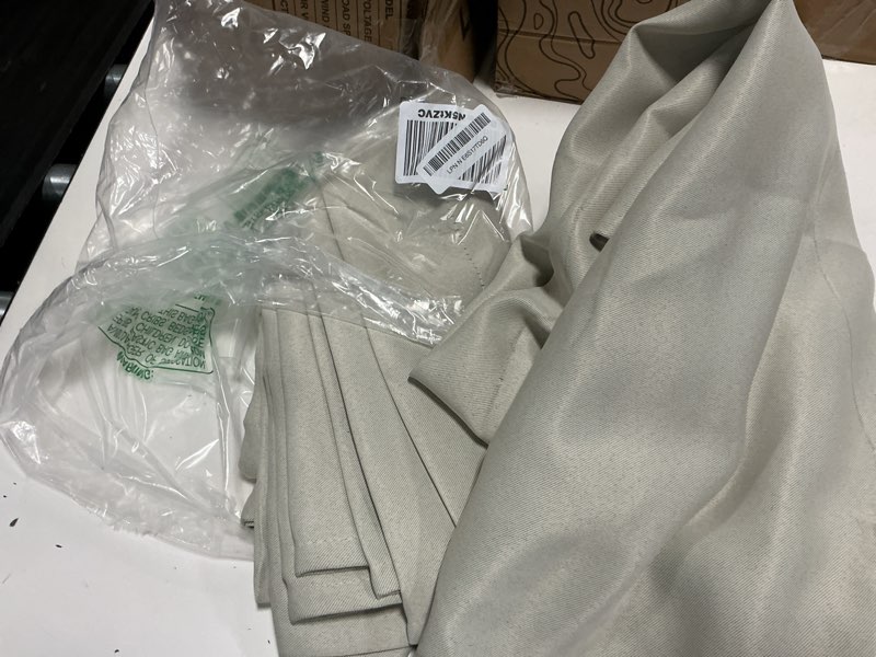 Condition photo showing Good Condition for simplebrand ava natural blackout curtains for bedroom 84 inch length 2 panels set, solid thermal ins